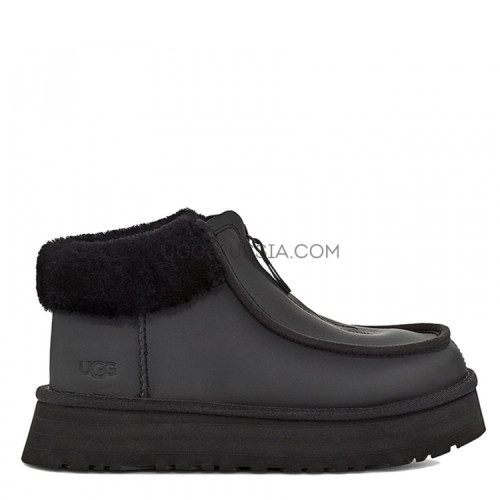 Funkette Platform Leather Black