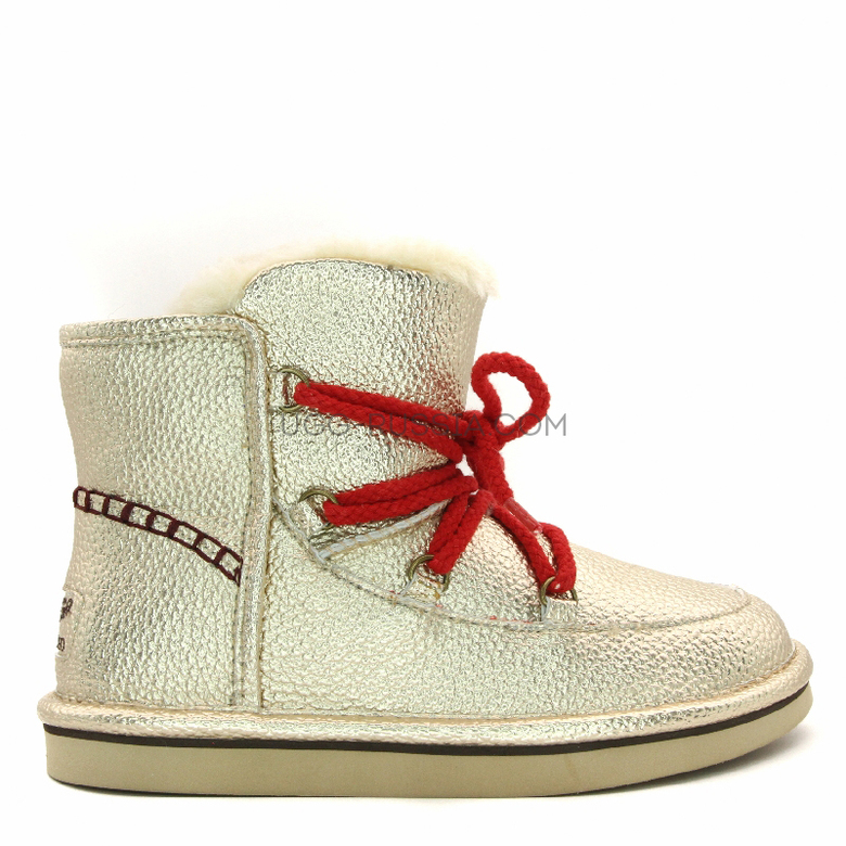 UGG Jimmy Choo Louge  Leather Gold Mini