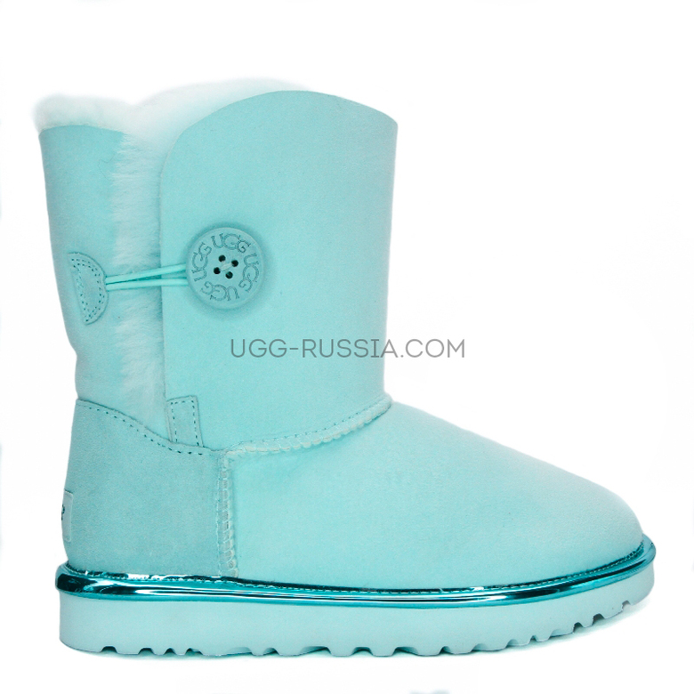 UGG Bailey Button Metallic Iceberg