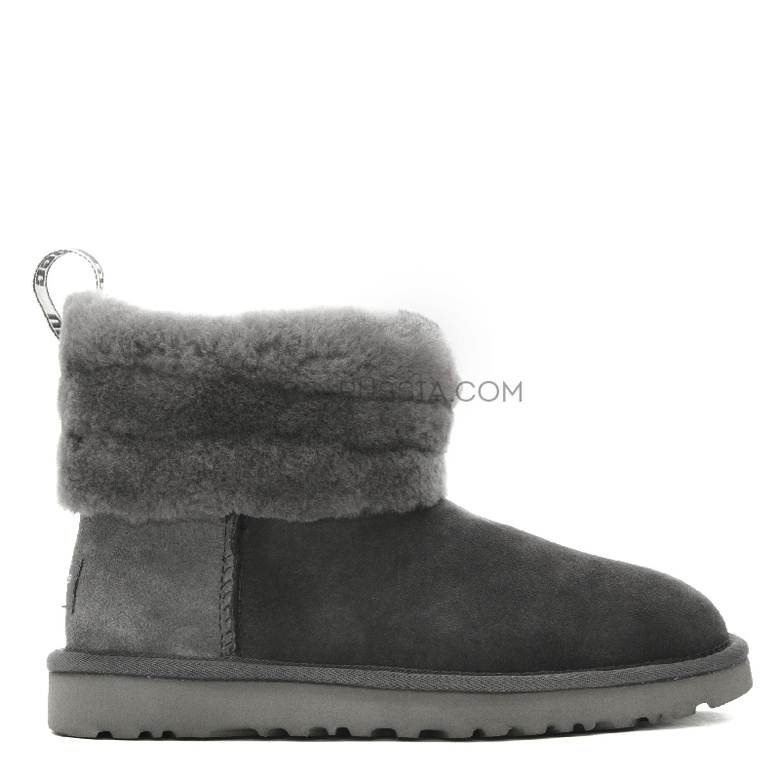 UGG Classic Mini Fluff Quilted Grey