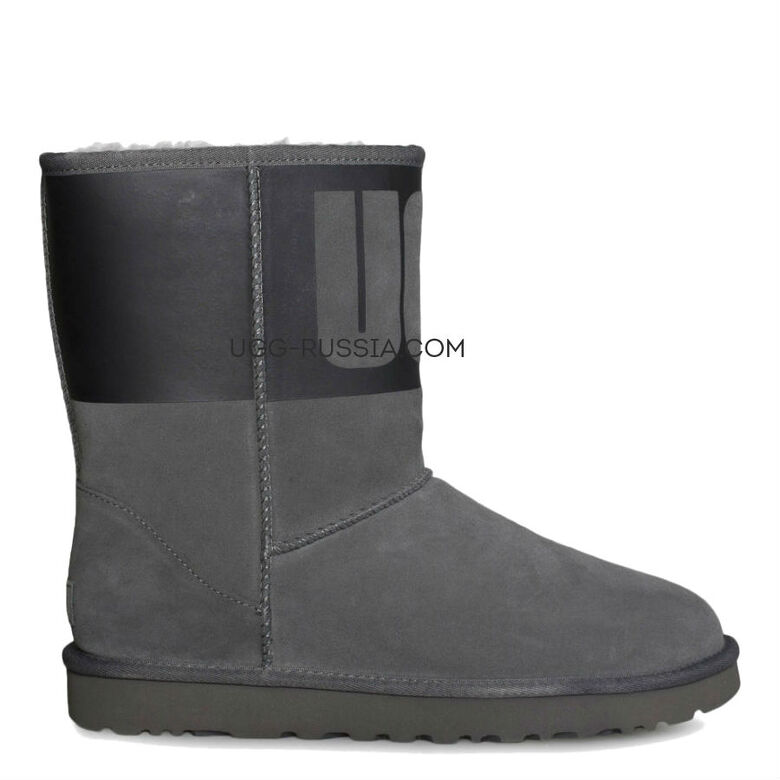 UGG Classic Short Rubber Boot Grey