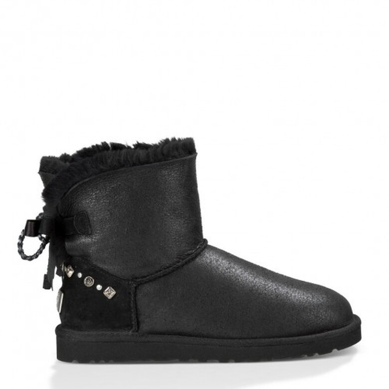 UGG Mini Bailey Braid Metallic Black 