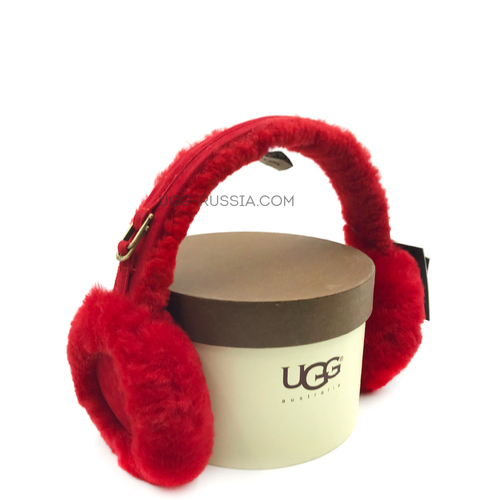 Меховые наушники UGG Earmuff Red