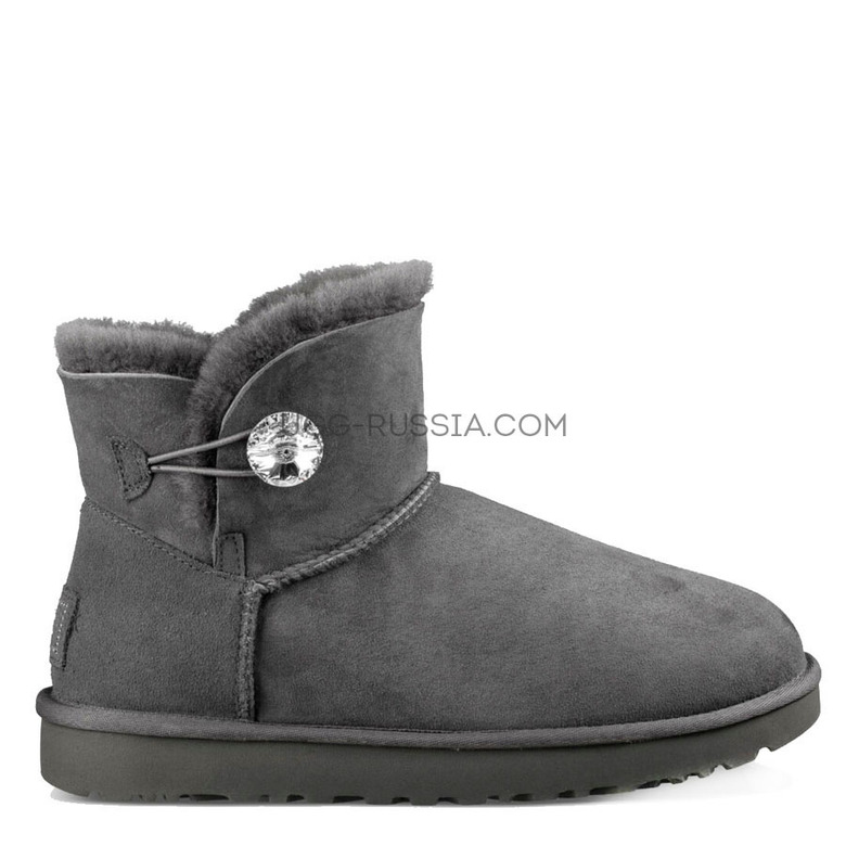 UGG Bailey Button Mini Bling Grey
