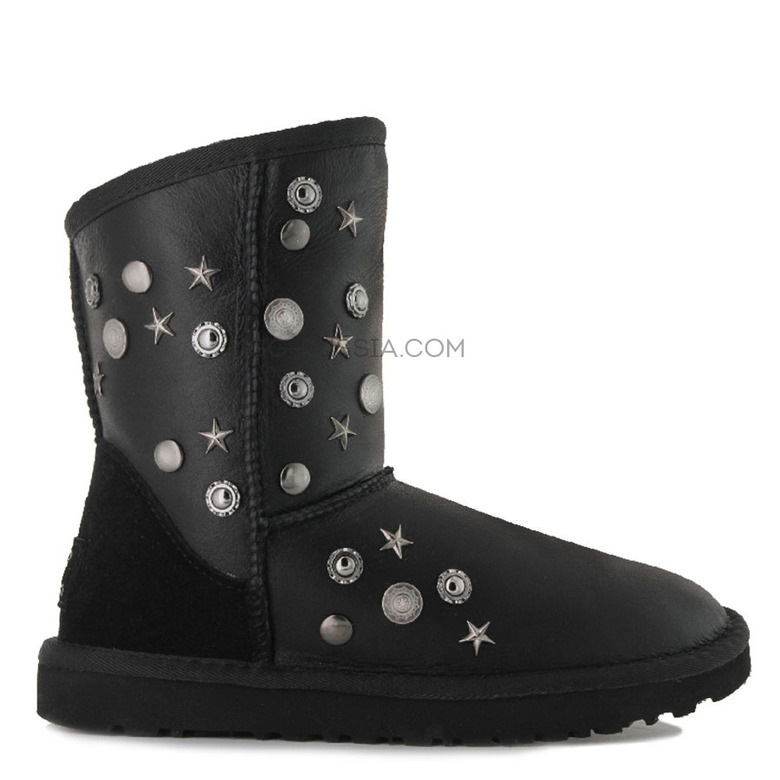 UGG Jimmy Choo Starlit Metallic Black