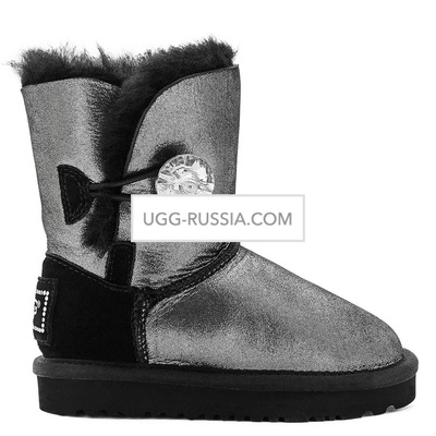 Kids Bailey Button Glitter Black