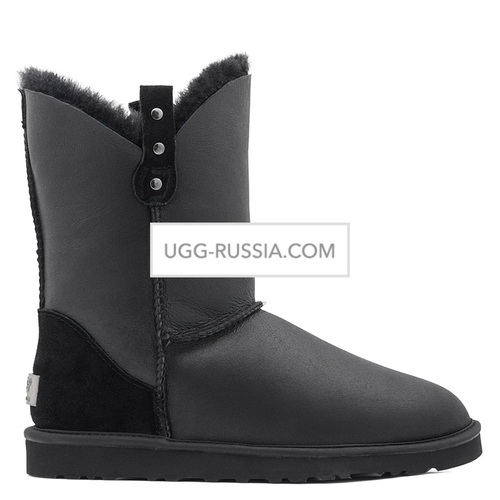 Classic Short Cowboy Metallic Black