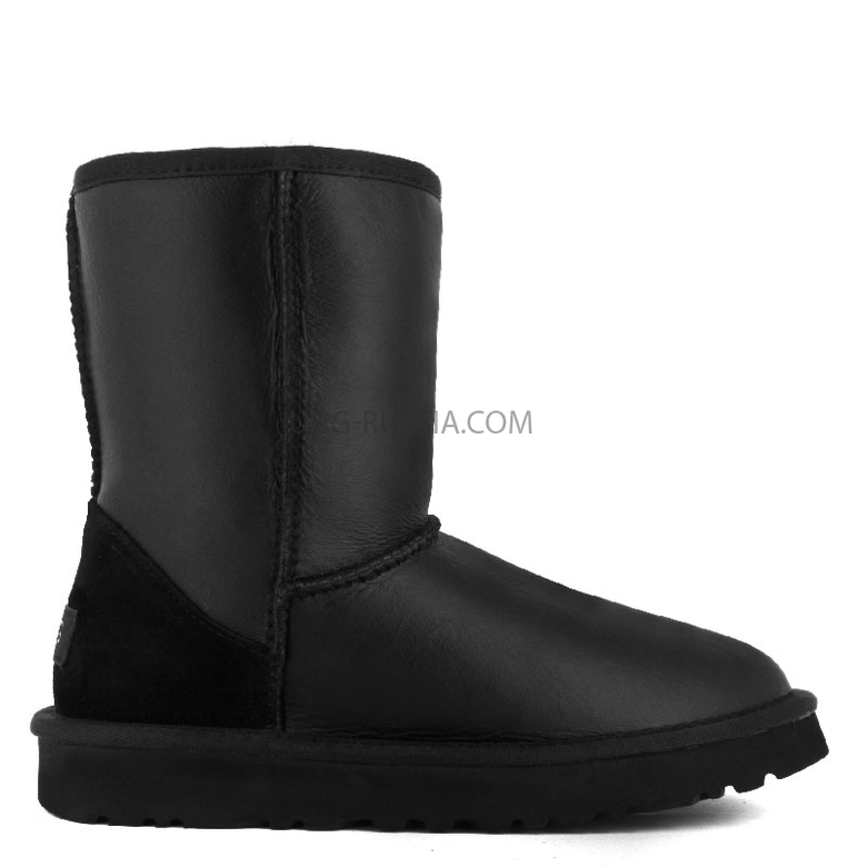 UGG Classic Short Metallic Black