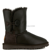 Bailey Button Metallic Chocolate