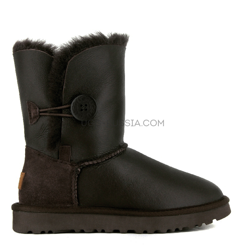 UGG Bailey Button Metallic Chocolate