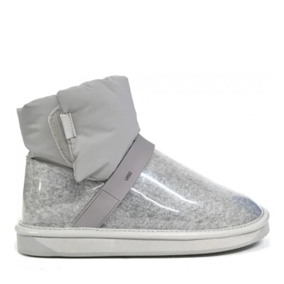 Clear Quilty Boots Grey