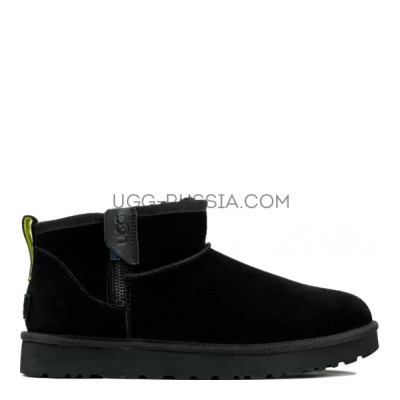 Mens Classic Ultra Mini Zip Boot Black