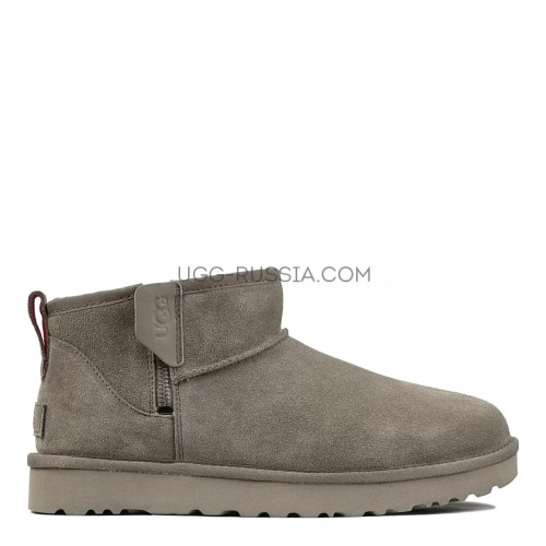 Mens Classic Ultra Mini Zip Boot Smoke