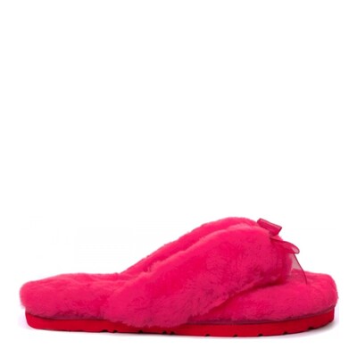 Fluff Flip Flop Rose Red