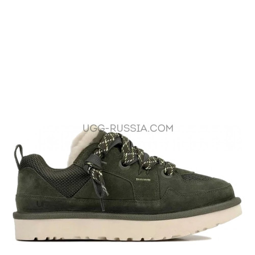 Mens Lowmel Low Sneaker Dark Green
