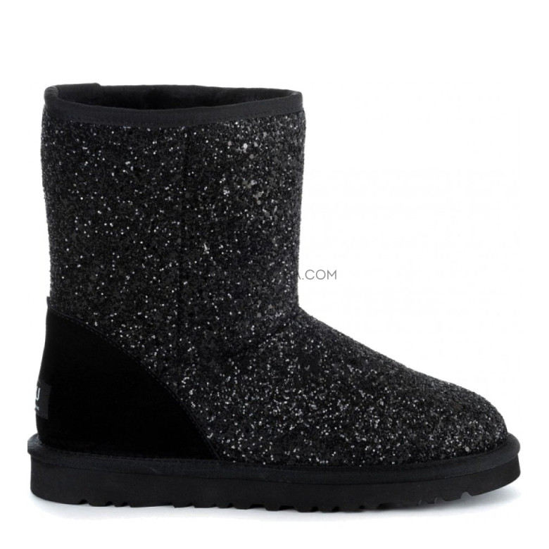 UGG Classic Short Stardust Black