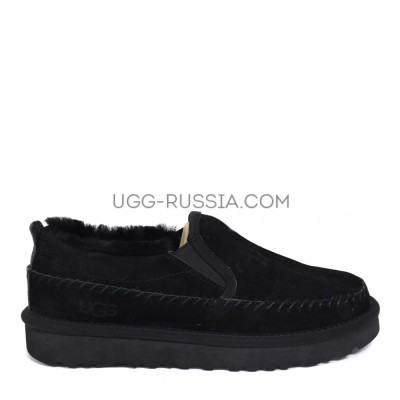 Stitch Slip On Black Metal
