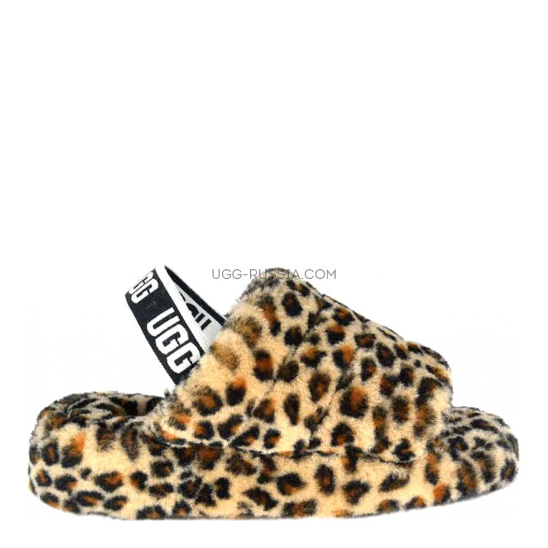 UGG Fluff Yeah Slide Leopard