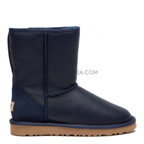 Mens Classic Short Metallic Navy