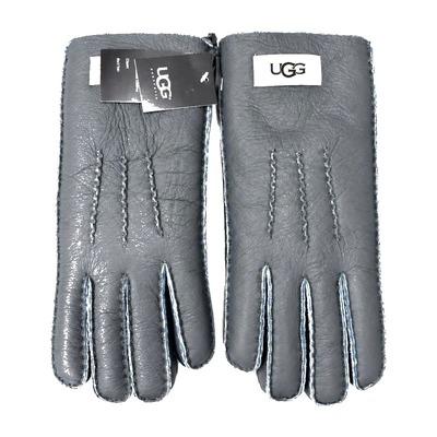 Перчатки UGG кожаные Grey