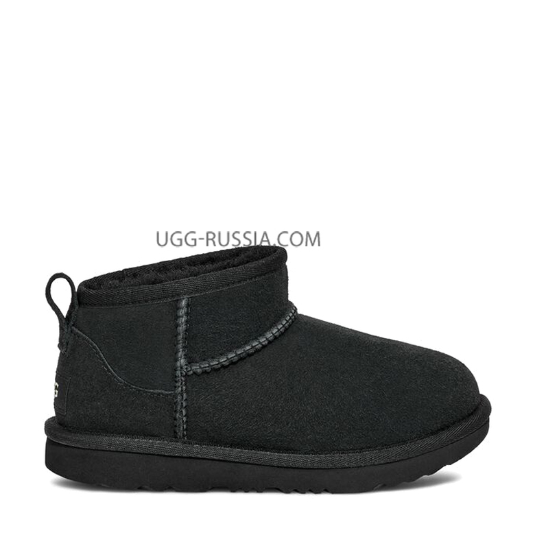 UGG Kids Classic Ultra Mini Black