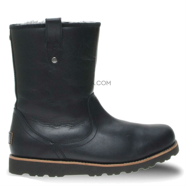 UGG Mens Stoneman Short Leather Black