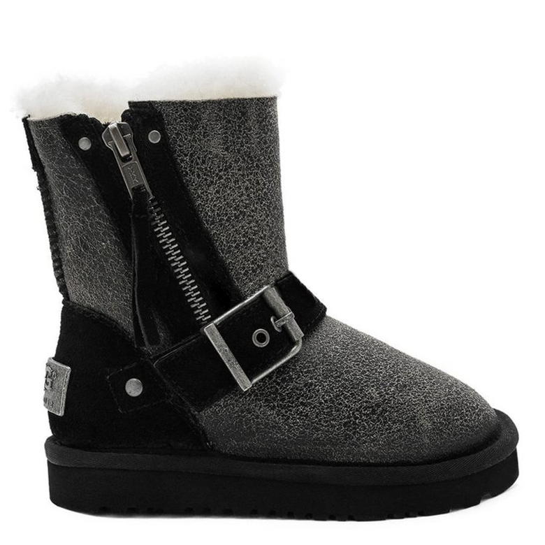 UGG KIDS Classic Short Blaise Bomber Black