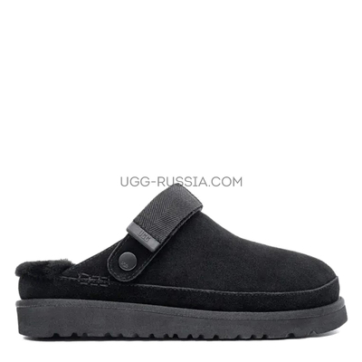 Goldenstar Clog Platform Black