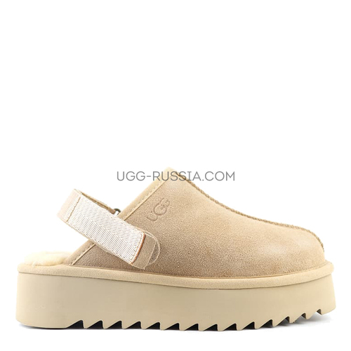 Goldenstar Clog Platform Sand