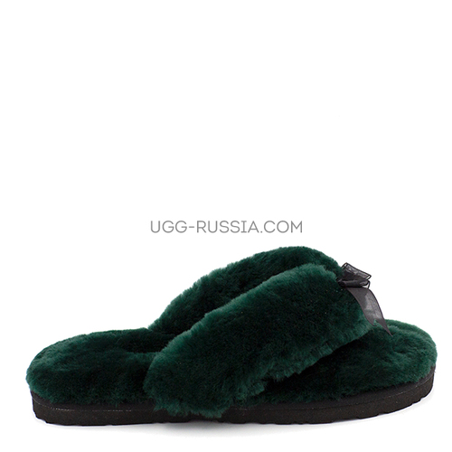 Fluf Fflip Flop Dark Green