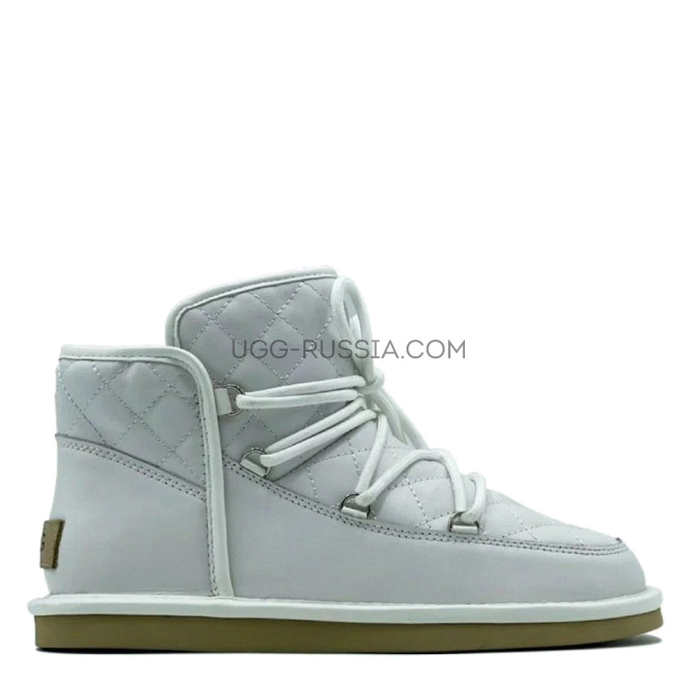 UGG Lodge Mini Leather White