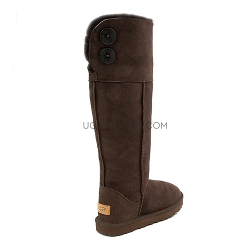 Over The Knee Bailey Button 2 Chocolate