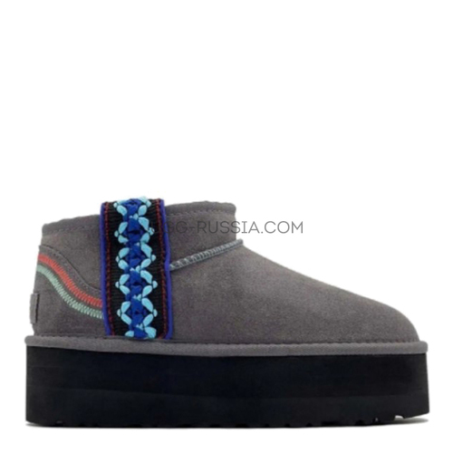 Classic Ultra Mini Braid Platform Grey