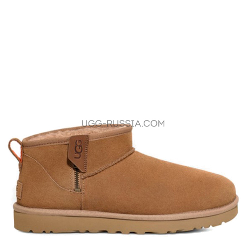 Mens Classic Ultra Mini Zip Boot Chestnut