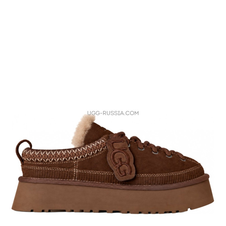 UGG Heritage Lace-Up Slipper Hickory