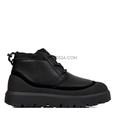 Mens Neumel Hybrid Leather Black