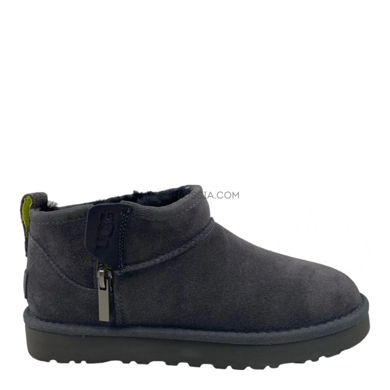 UGG Classic Ultra Mini Zip Boot Grey
