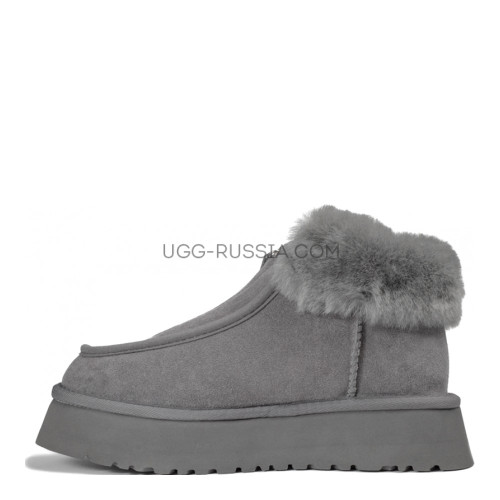 Funkette Platform Boots Grey