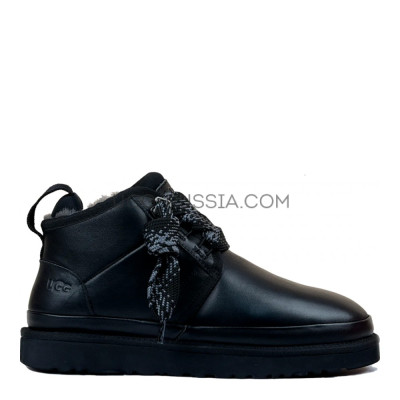 Mens Neumel Leather FT Moss Black