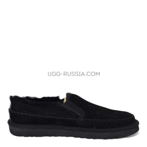 Mens Neumel Stitches Slip-on Black