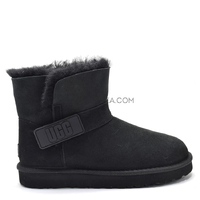 Mini Bailey Graphic Logo Suede Black
