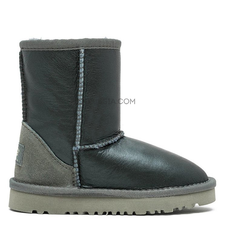 UGG KIDS Classic Short Metallic Grey