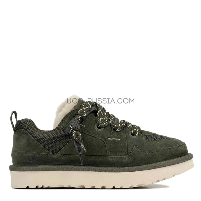 UGG Mens Lowmel Low Sneaker Dark Green