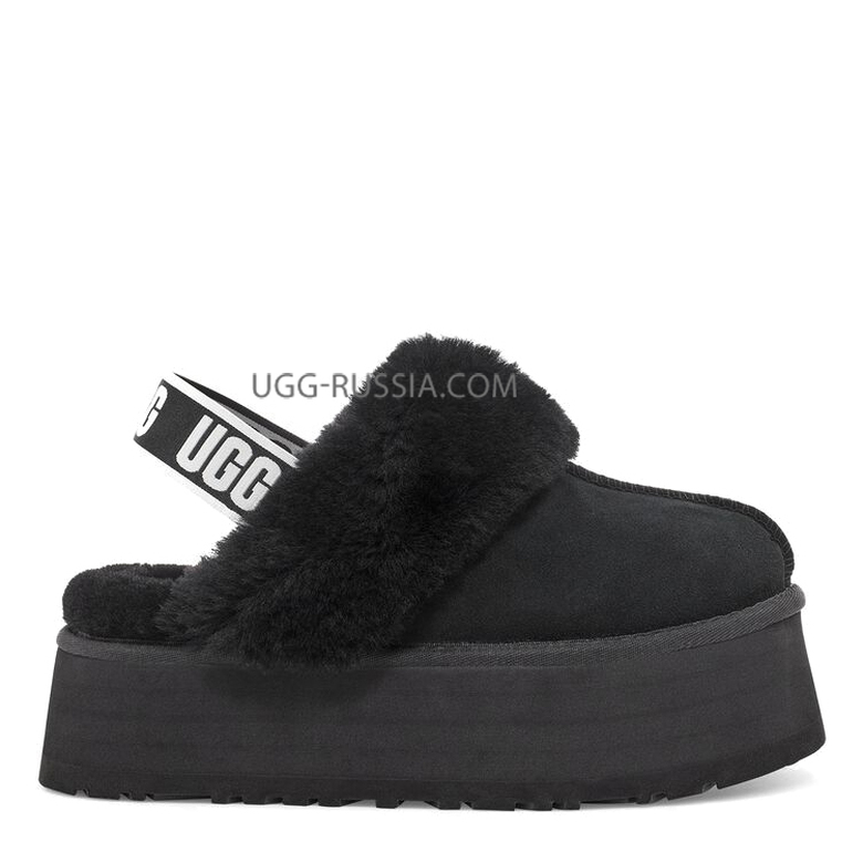 UGG Funkette Suede Platform Black