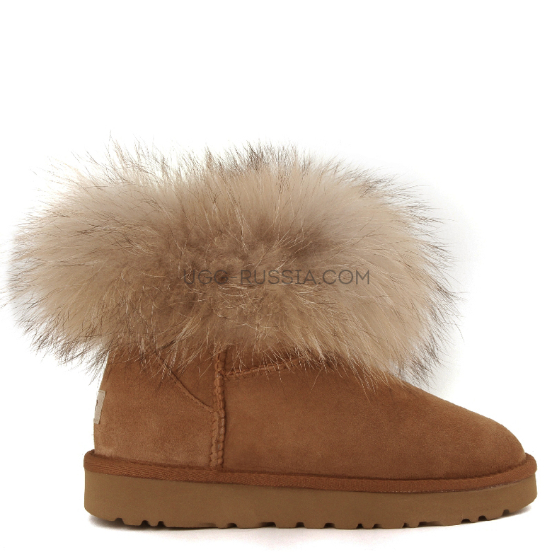 UGG Mini Fox Fur Chestnut — Угги Mini Fox Fur за рулем: подойдут ли и с чем носить