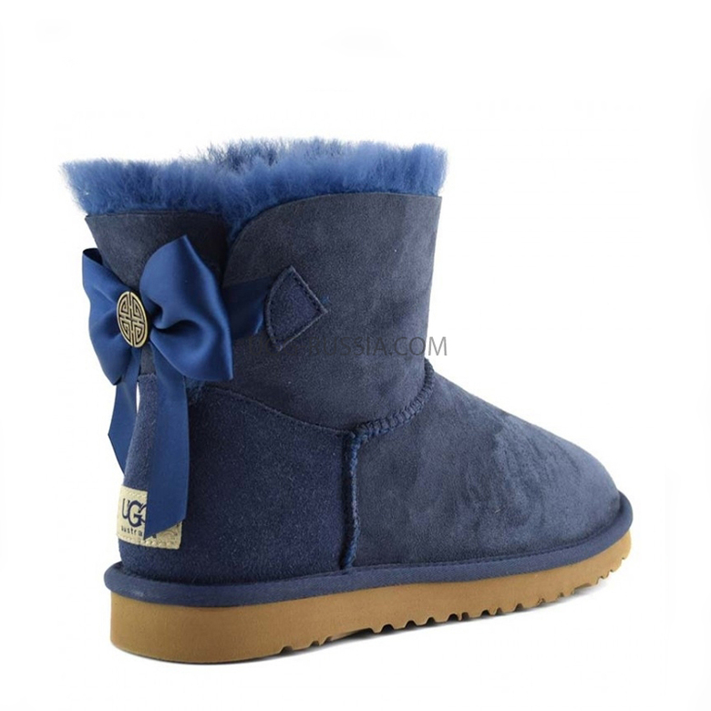UGG Bailey Bow Mini Medallion Navy