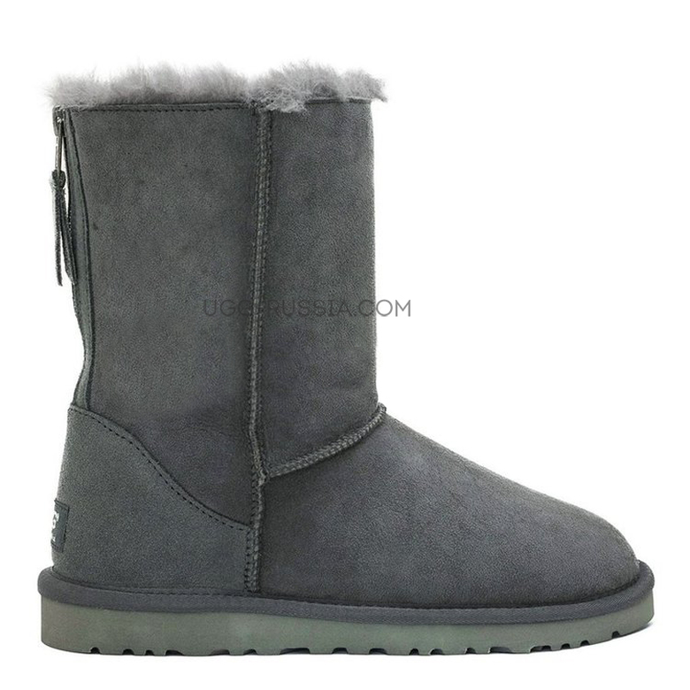 UGG Classic Short ZIP Grey — Угги ZIP в университет: подойдут ли и с чем носить