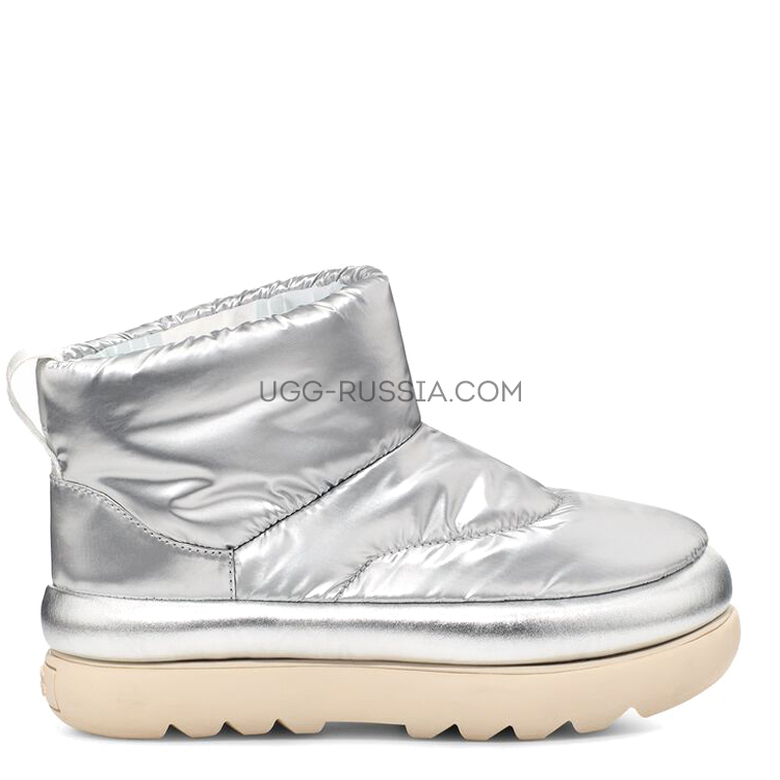 UGG Classic Maxi Metallic Silver Mini