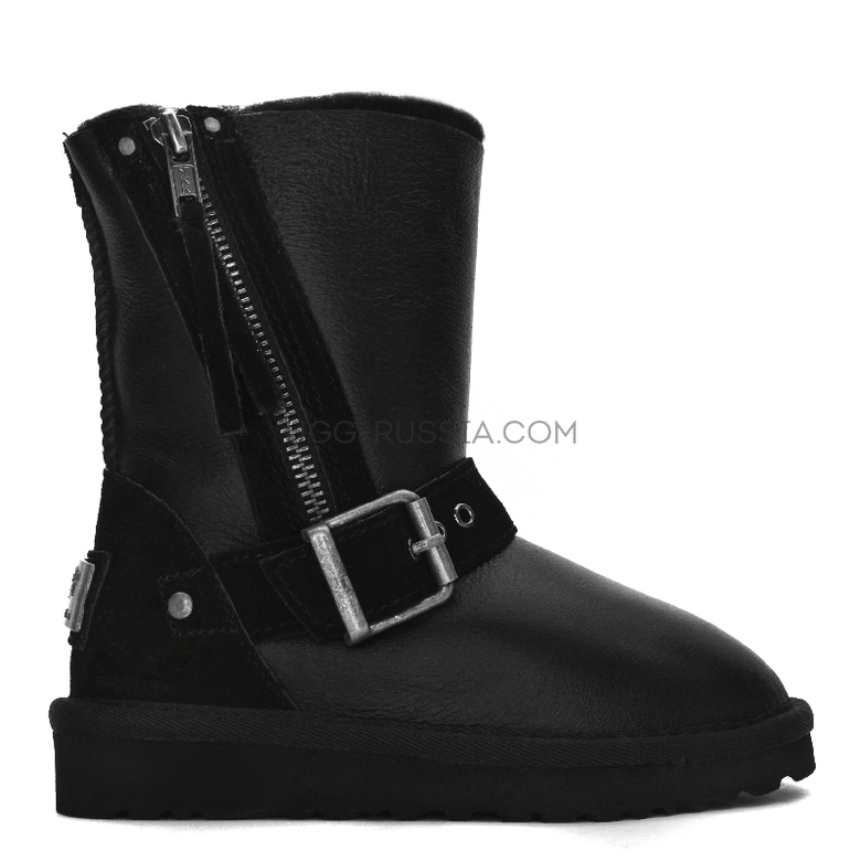 UGG Kids Classic Short Blaise Metallic Black