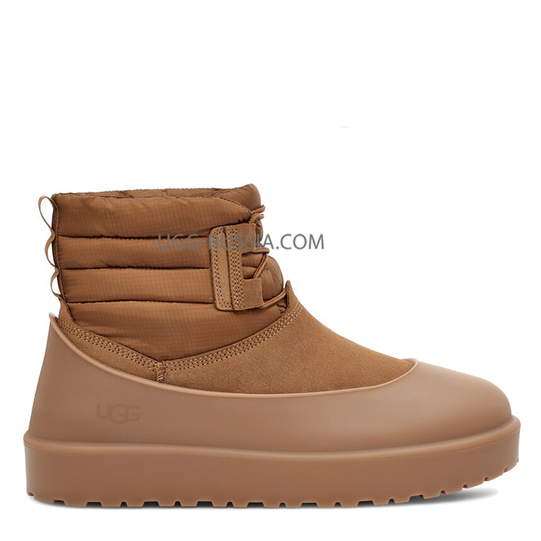 UGG Classic Mini Lace-Up Weather Chestnut